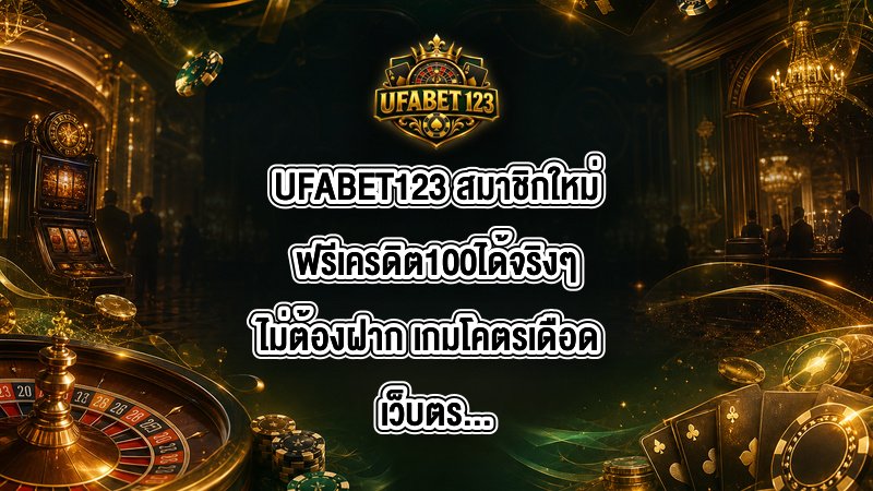 UFABET123 สมาชิกใหม่ฟรีเครดิต100ได้จริงๆไม่ต้องฝาก